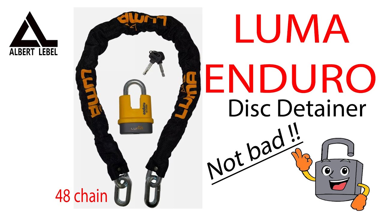 [582] Luma Enduro padlock and chain (Not Bad)