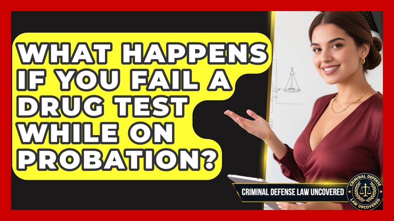 What Happens If You Fail a Drug Test While on Probation? | Criminal Defense Law Uncovered News