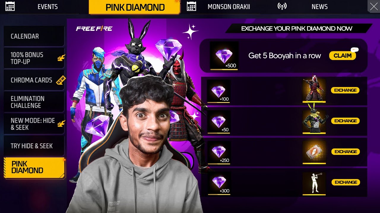PINK DIAMOND BACK SOON 💎 Free Fire Max