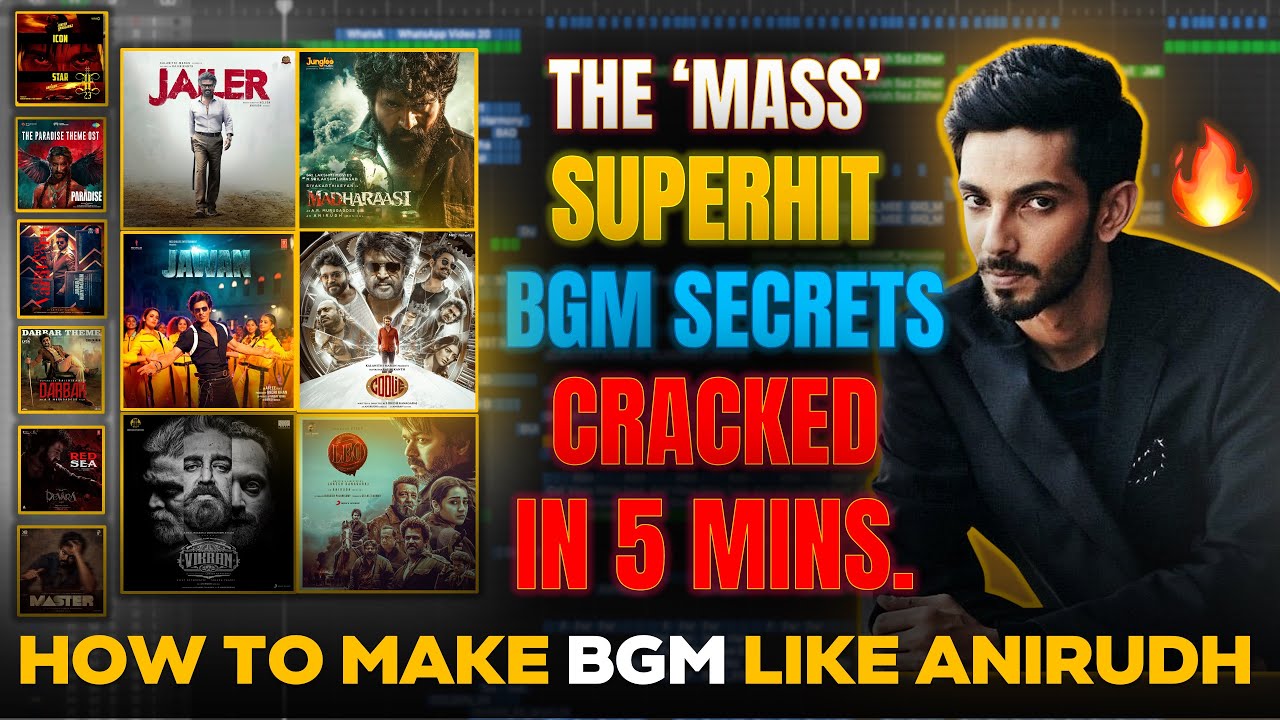 HOW TO MAKE BGM EXACTLY LIKE ANIRUDH IN 5 MINUTES | Coolie | Jailer | Jawan | Beast | 84 MUSIC