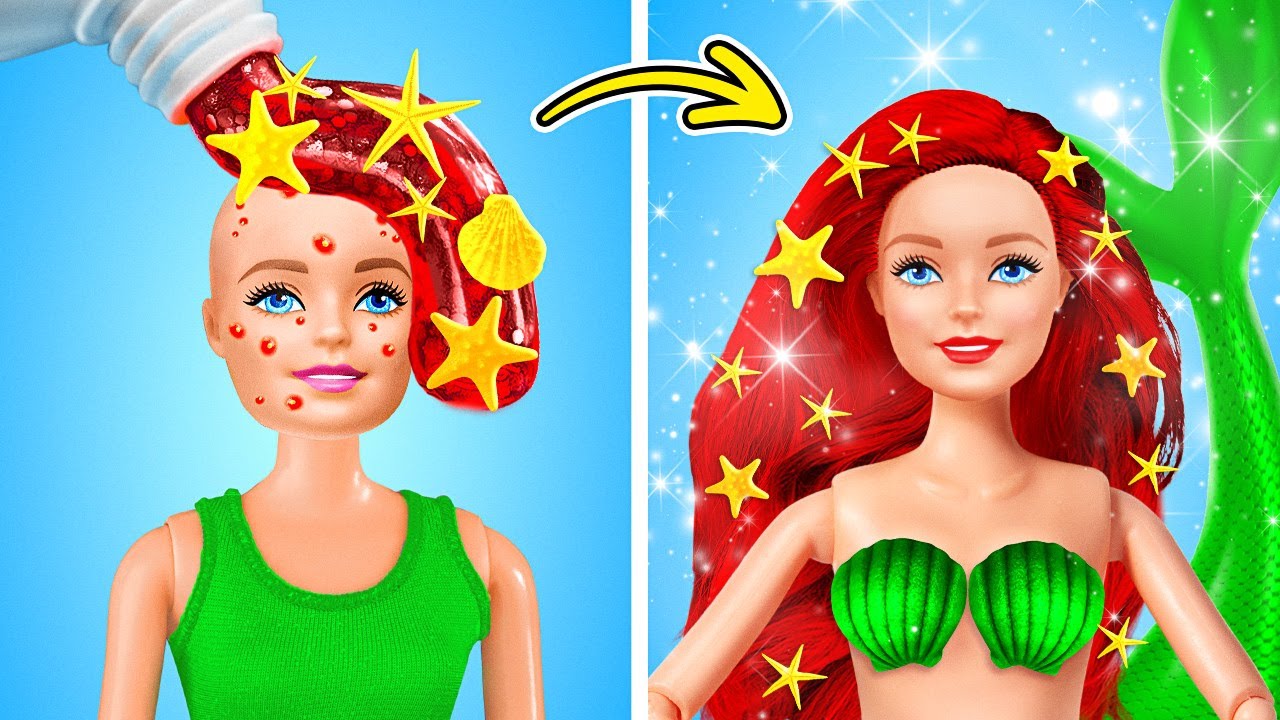 MAKEOVER Estremo da SIRENA! TRUCCHI e Gadget di Bellezza per CREATURE Subacquee di La La Vita