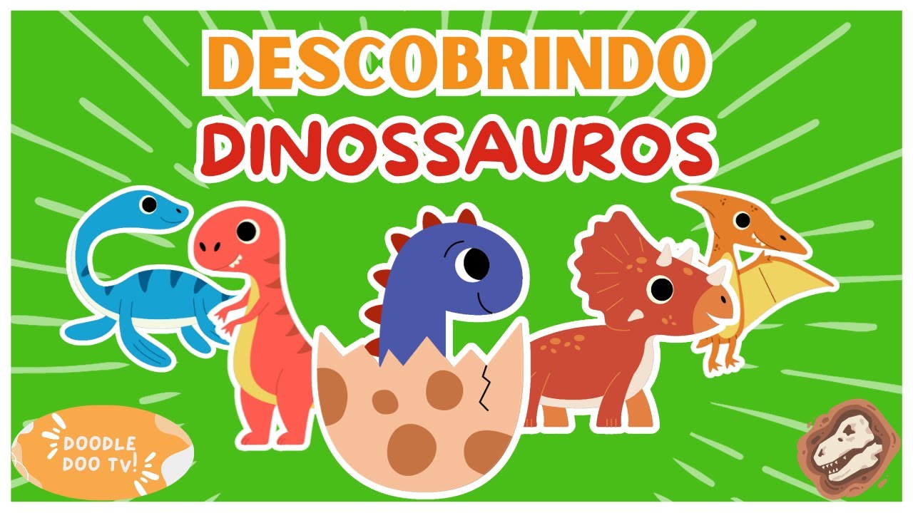DINOSSAUROS para crianças - Aprenda sobre o T-REX e outros dinos