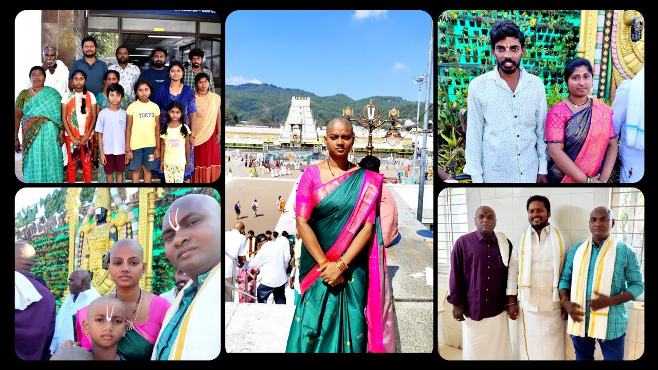 శ్రీవారి మెట్ల మార్గంలో కొండ పైకి నడిచి వెళ్లాము/ఏడుకొండల వారి మొక్కు చెల్లించాను/గుండు చేయించుకున్న