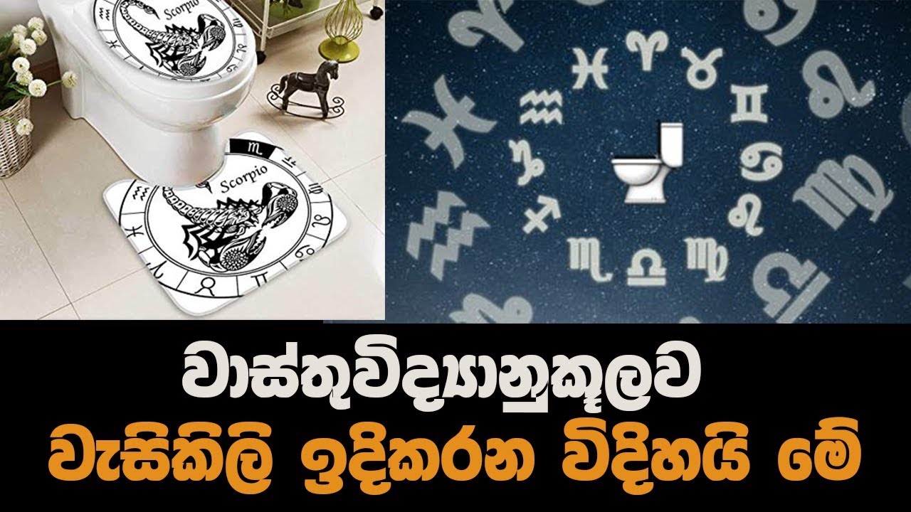 වස්තු විද්‍යානුකූලව වැසිකිළිය ඉදිකරන හැටි මෙන්න