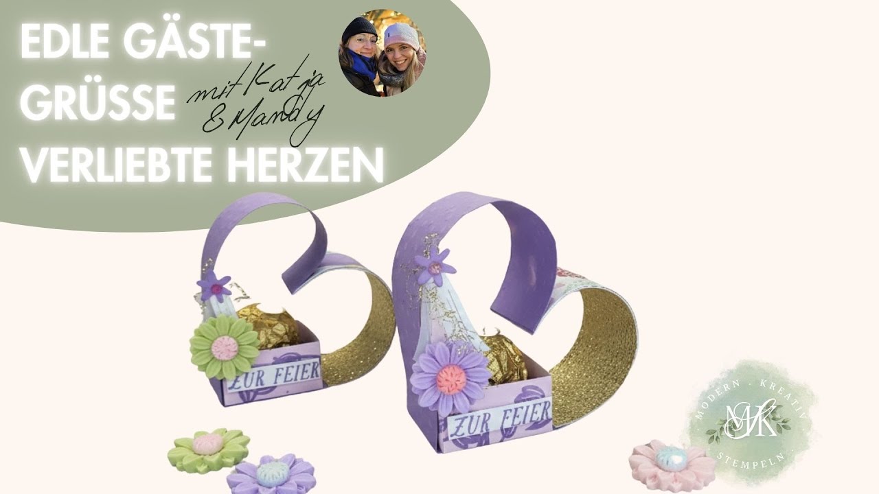 Episode 19  Tischgoodie mit „Verliebte Herzen“ & Heideblüte basteln | Stampin' Up! Goodie Tutorial