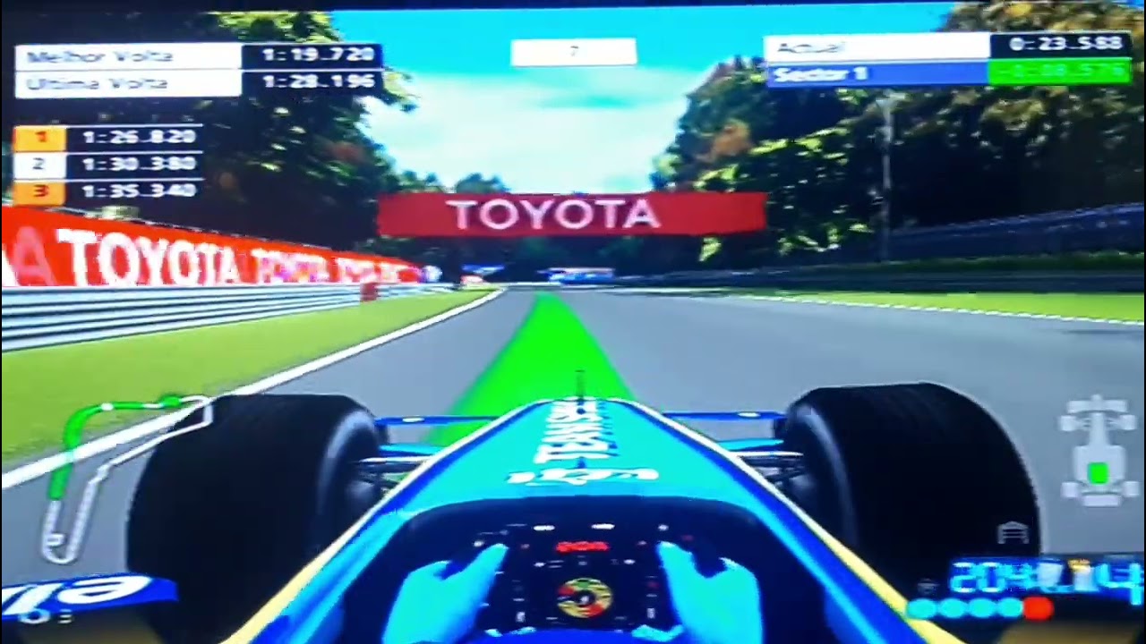 Volta Rápida em Monza F1 2006 PS2 (Old WR)