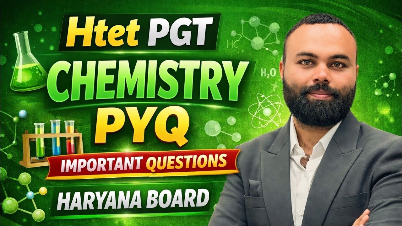 🔴HTET PGT Chemistry PYQ 2026 | Basic Concepts Most Important Questions