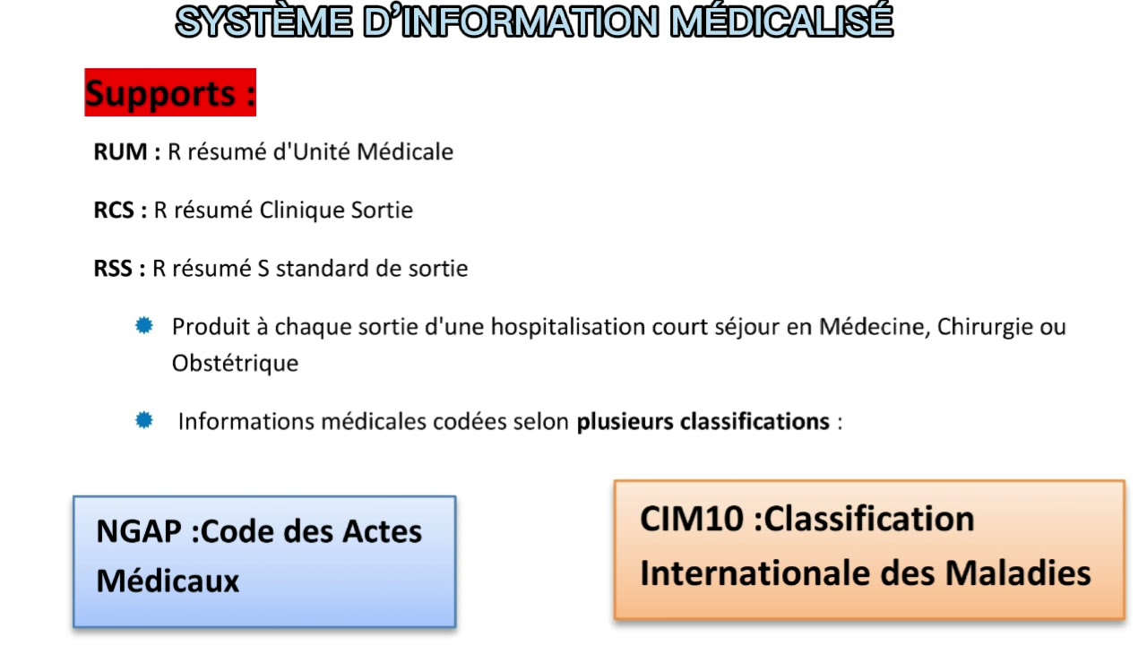 système d information médicalisé