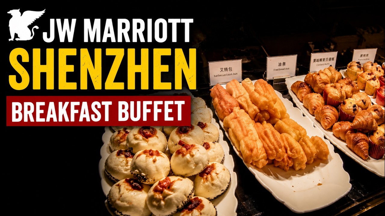 Elaborate JW Marriott Shenzhen Breakfast Buffet