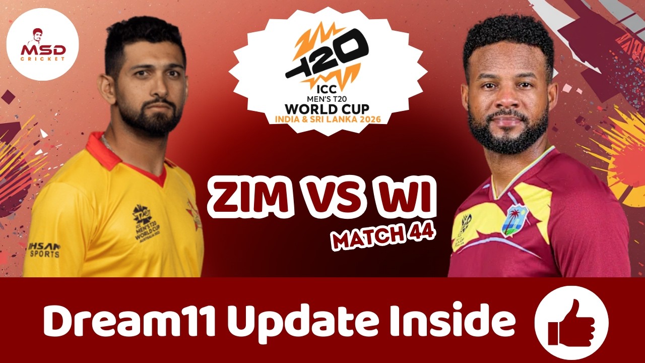 WI vs ZIM Match Preview || West Indies vs Zimbabwe | ICC Mens T20 World Cup || #CWC || 23/02/2026