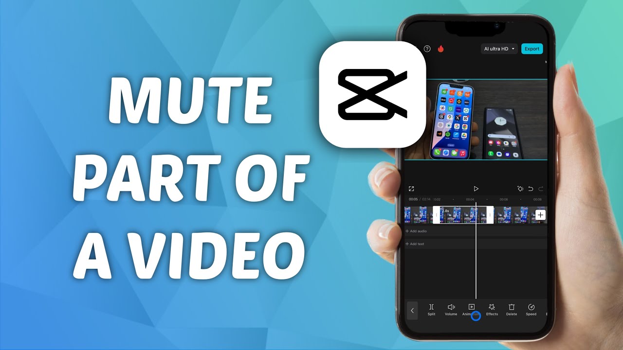 How to Mute Part of a Video in CapCut