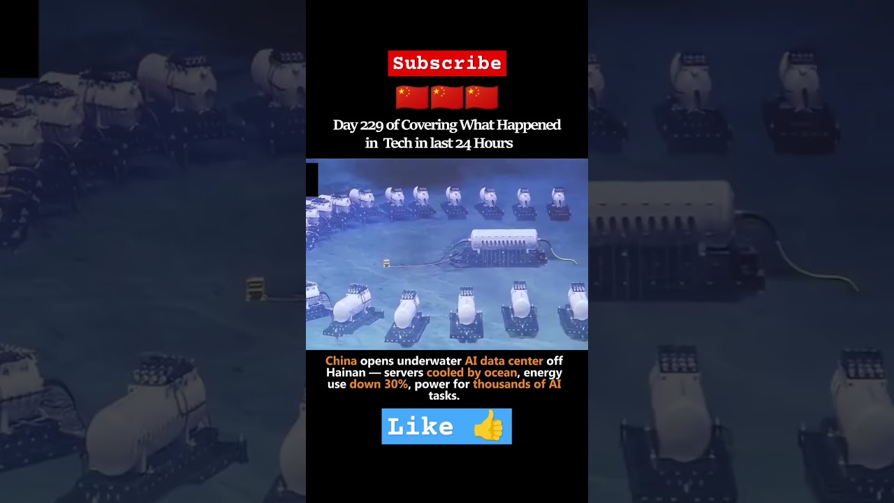 🇨🇳 China opens underwater AI data center 😱😱