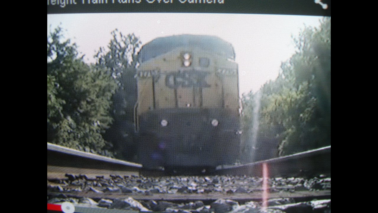 CSX Freight Train Runs Over Camera