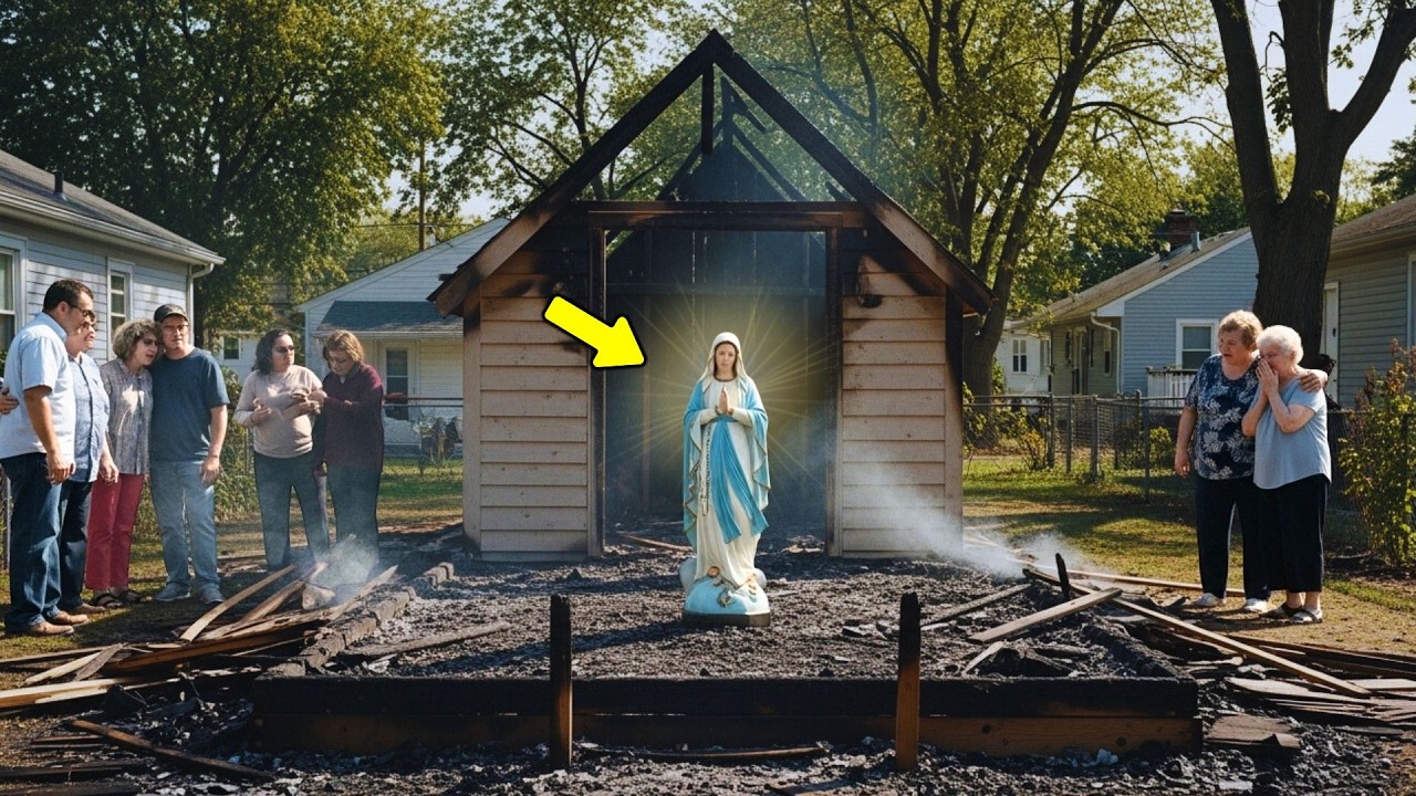Vecinos Incendiaron la capilla de la Virgen María… lo que quedó en las cenizas fue increíble