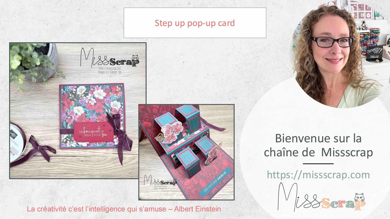 Live #240 : Step up pop-up card / carte pop-up