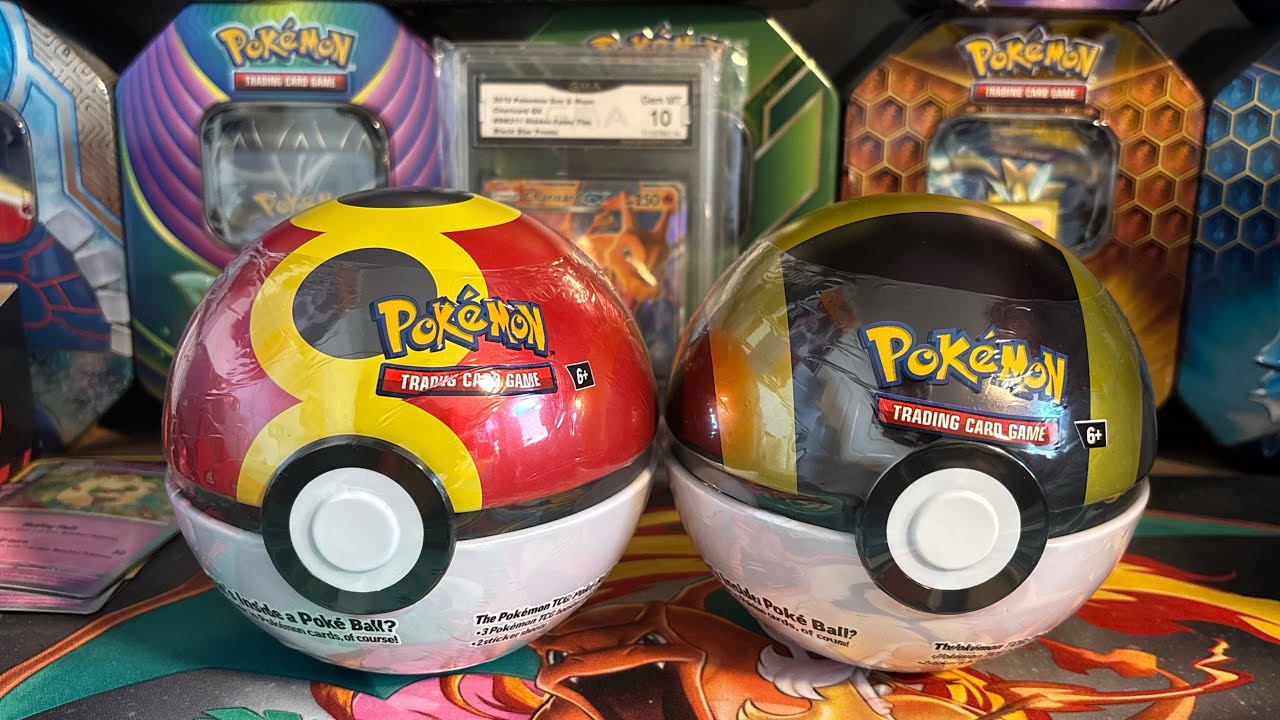 2 Poke Ball Tin Opening #pokemon #fypシ #viral #pokemoncards