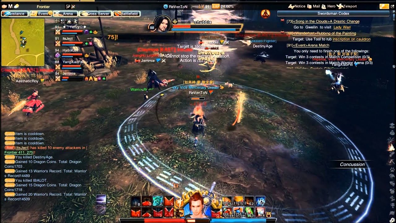 Swordsman online cross server pvp reventon