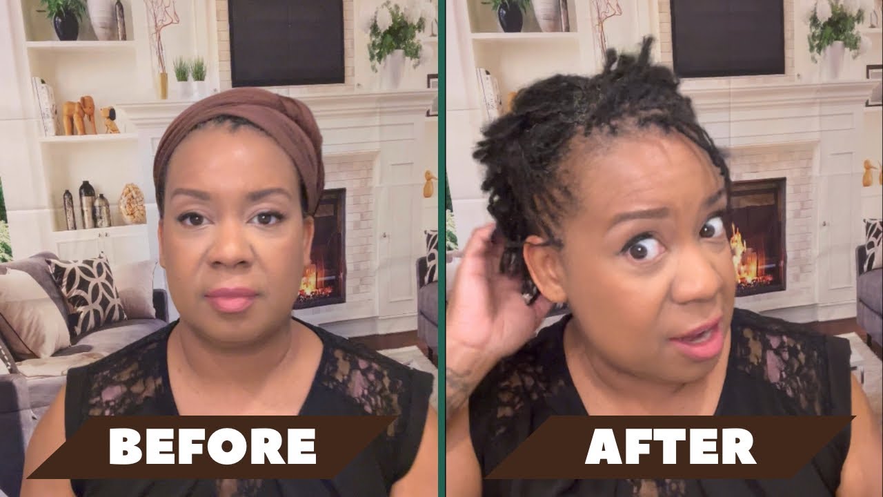 'My Daily Microlocs Styling Routine | Loc Journey'