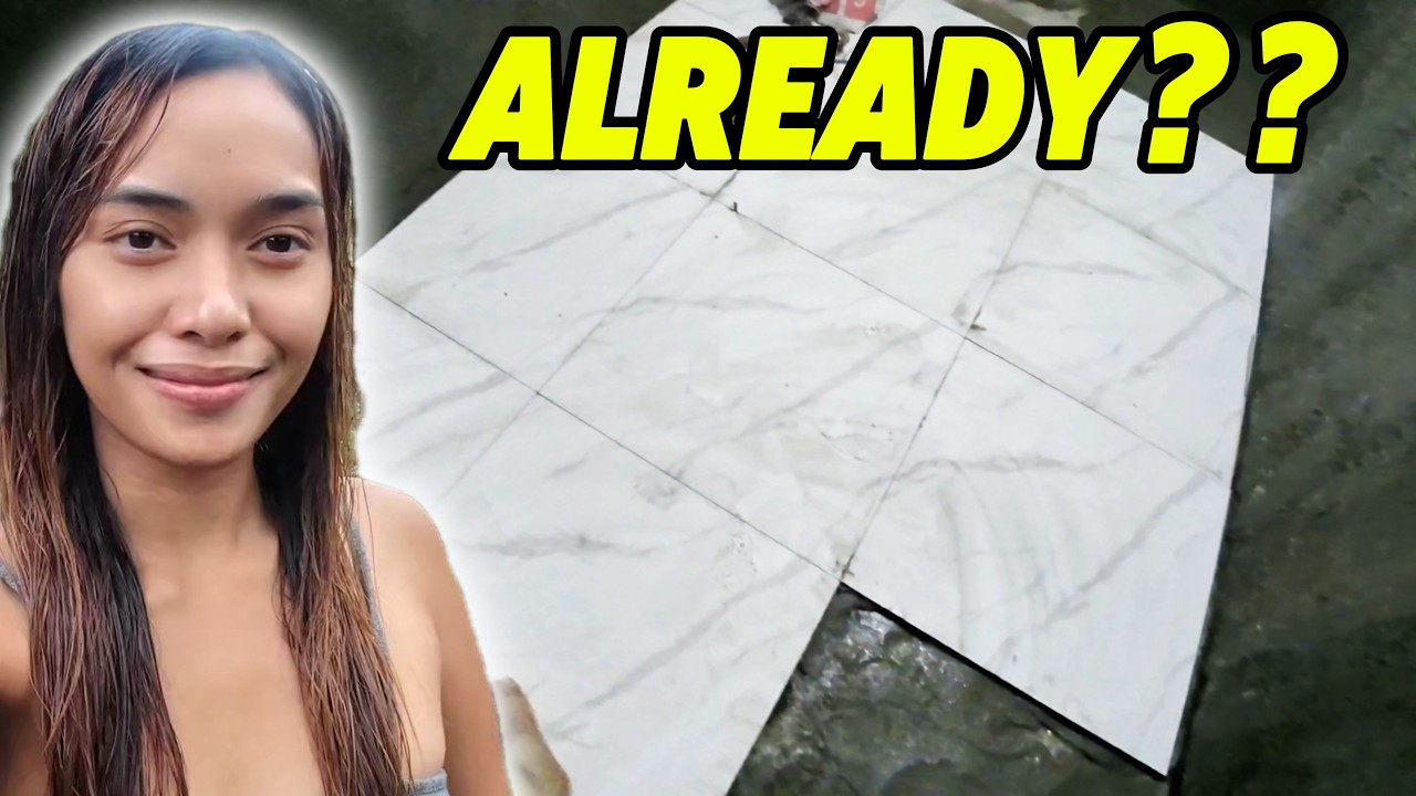 🇵🇭 Компания Homestead Construction - Укладка плитки на пол в ванной комнате УЖЕ В НАЛИЧИИ?