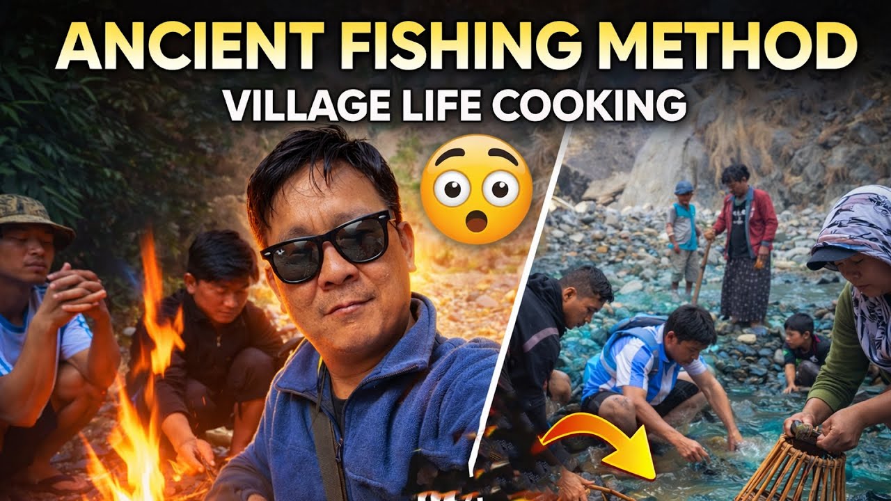 The Traditional Method of Fishing | Ancient Village Tools & Organic Cooking @SujanJangRai2023