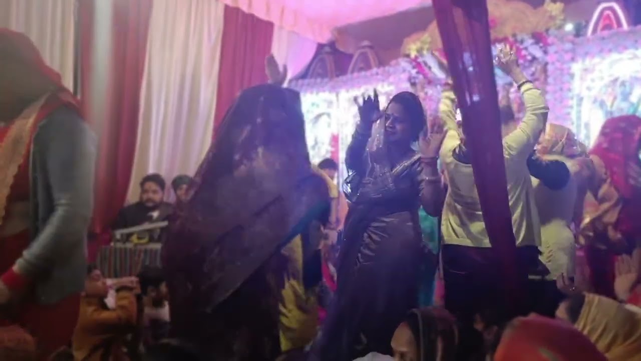 🙏🙏@ आज किया पूरी फैमिली ने जागरण मे जबरदस्त #dance 👌👌🙏🙏
