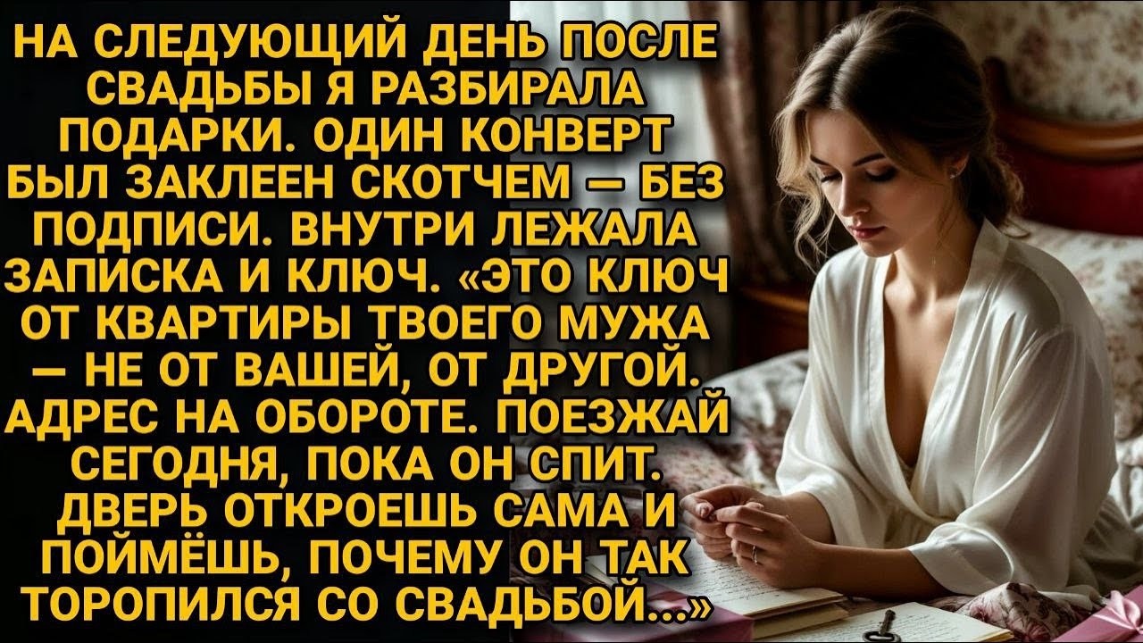 Конверт без подписи на свадьбе   Внутри ключ и записка  Лучше бы я не открывала