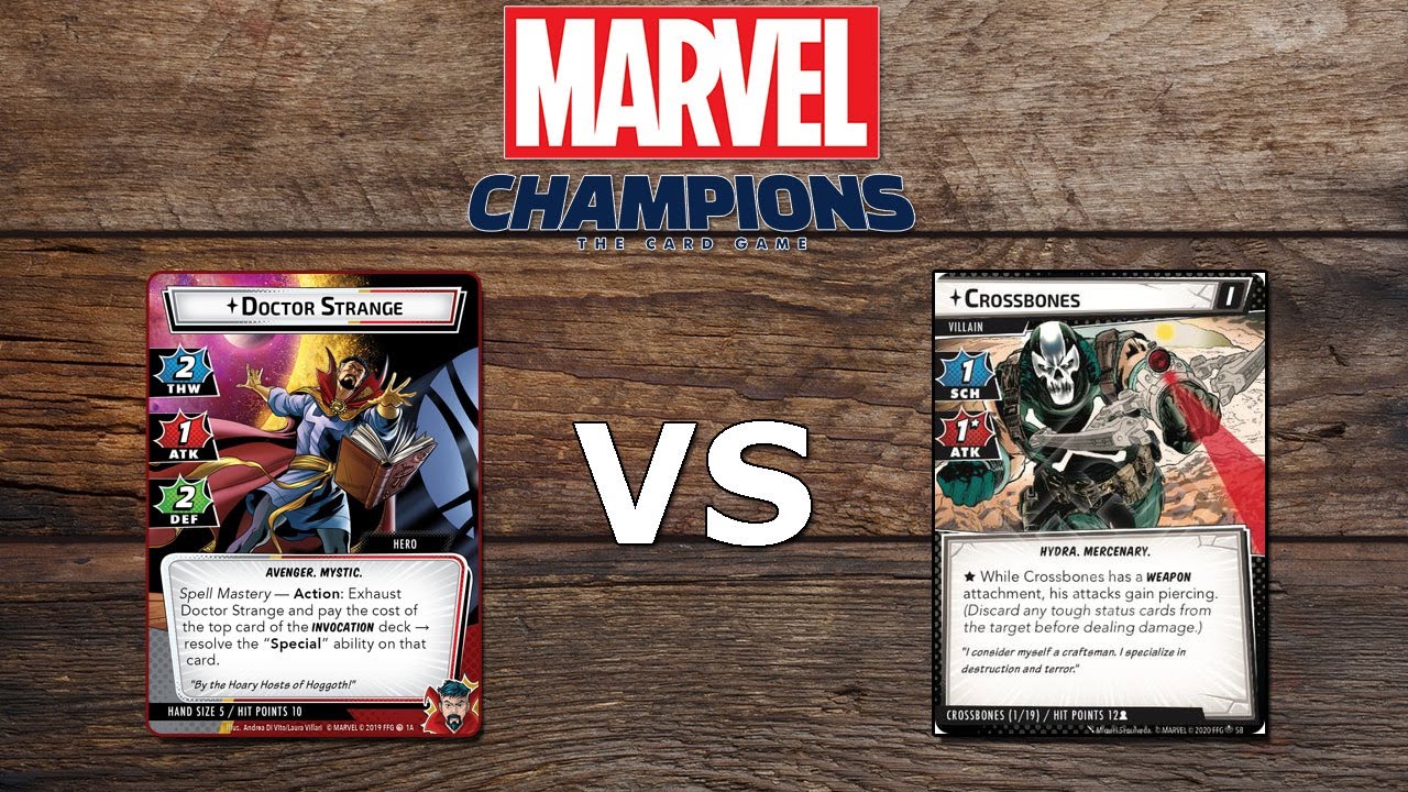 Marvel Champion LCG - Dr. Strange vs Crossbones Standard 2 Playthrough