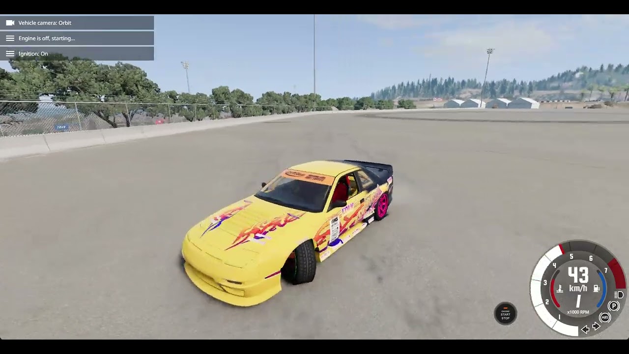 Me trying to learn to drift in BeamNG.Drive