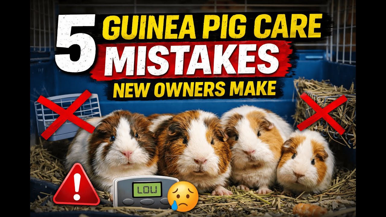 5 Guinea Pig Care Mistakes New Owners Make