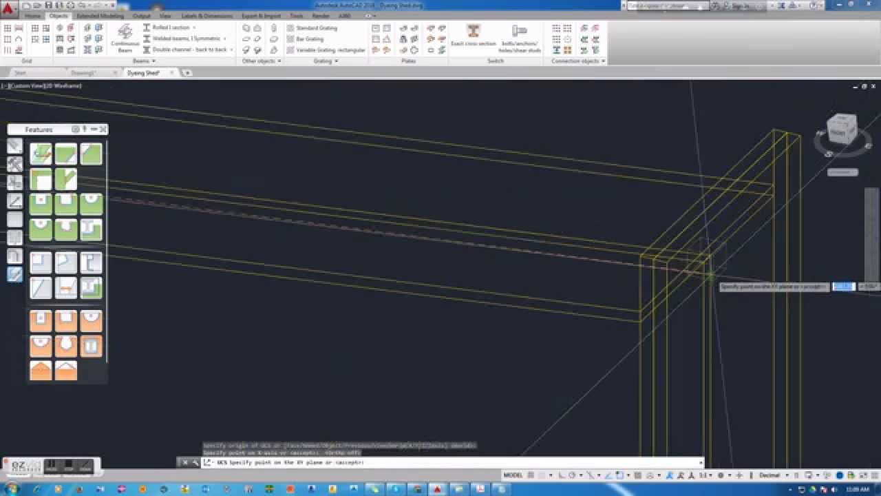 Create Point Weld & Line Weld in Advance Steel 2016