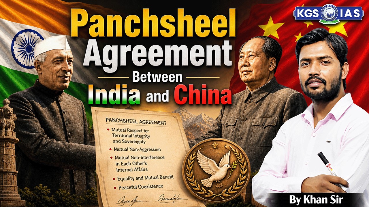 Panchsheel Agreement Between India and China | By Khan Sir | KGS UPPSC
