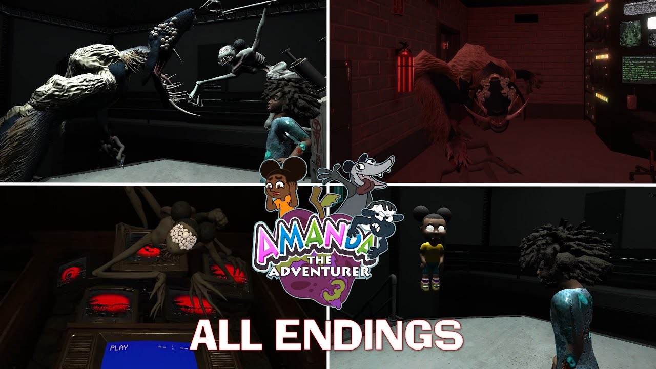Amanda The Adventure 3 - ALL Endings (True Ending, Bad Ending, Worst Ending, Death Ending)