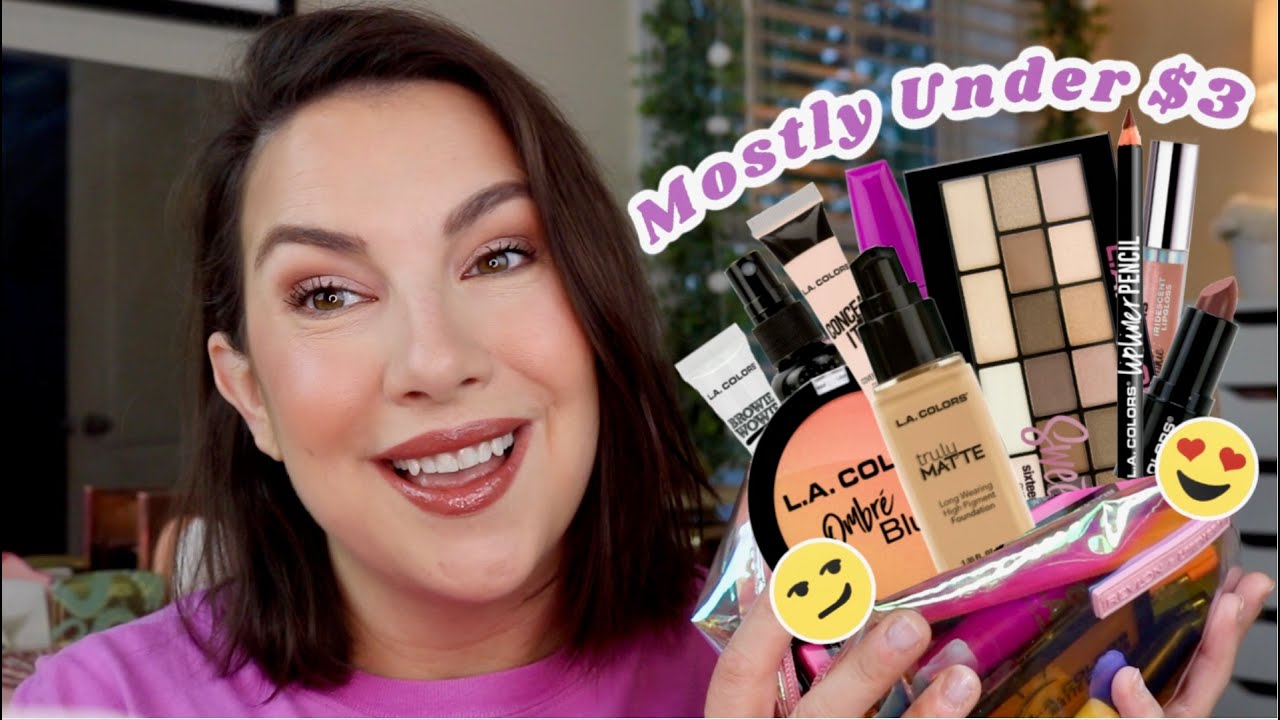 TRYING ON My $30 L.A. Colors Haul from Walmart... deep dive into this brand.