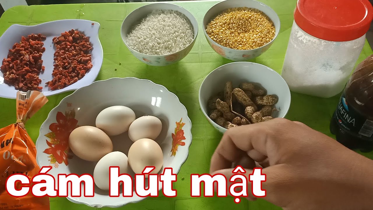 Nguyên Liệu Hoàn Chỉnh Để Làm Nửa Ký Cám Chim Hút Mật