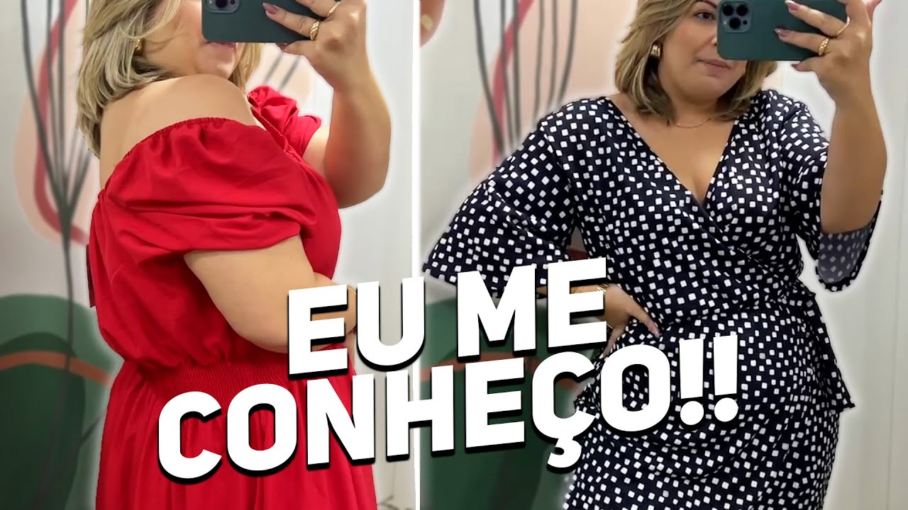 EXPERIMENTANDO MINHAS COMPRAS PLUS SIZE DE POSTHAUS