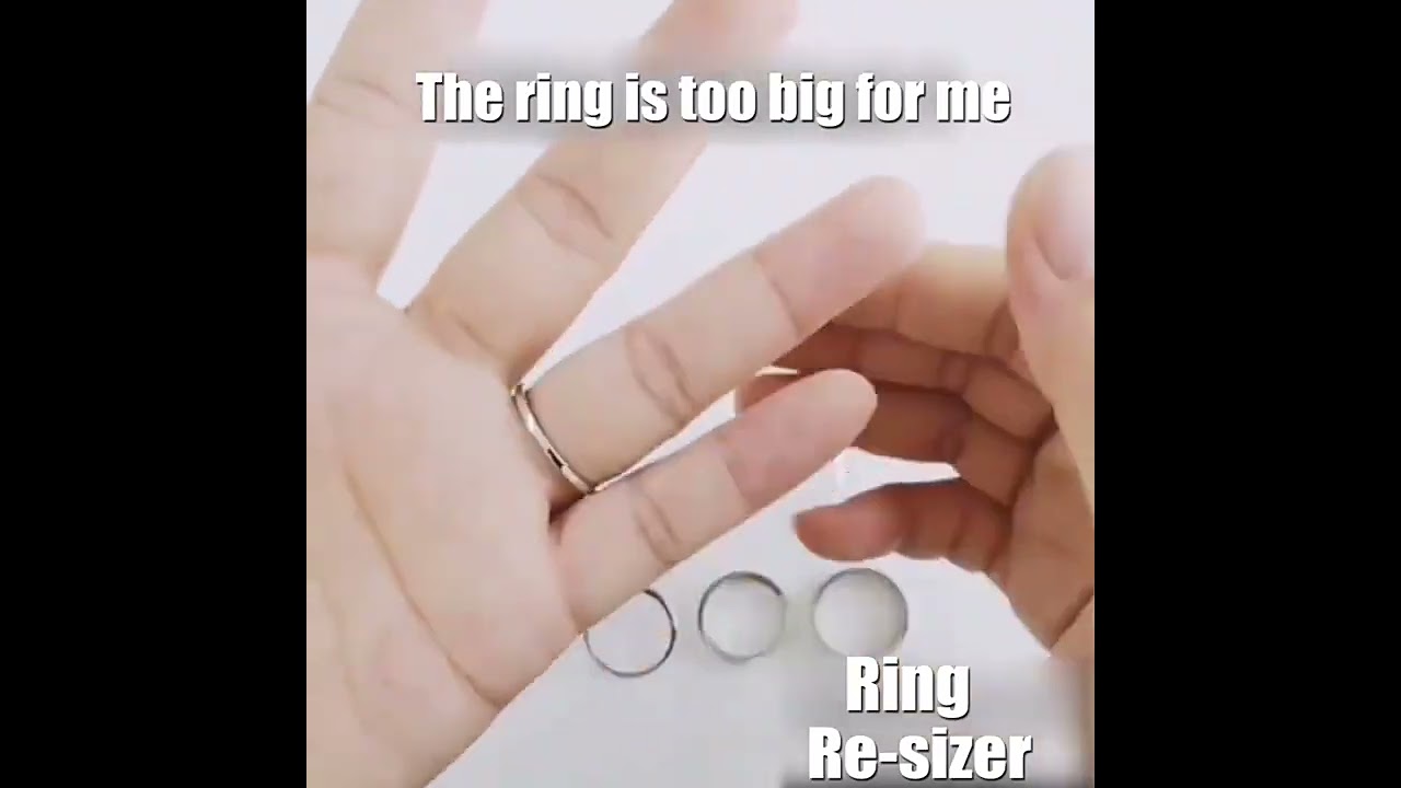 8PCS Ring Size Adjuster Invisible Ring Re-sizer Loose Rings