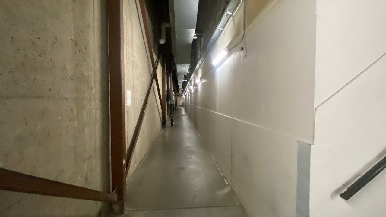 Mall Backrooms: Employees only maintenance halls in dying mall