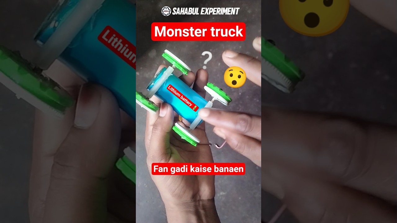 How to make fan car with dc motor || Fan gadi kaise banaen #experiment #dcmotor #car