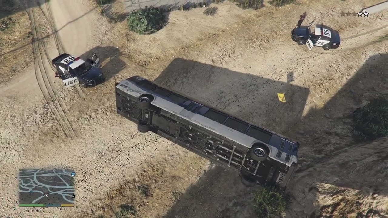 GRAND THEFT AUTO STORY MODE AND DRIVING IN THE GOLDEN HOUR IN A BUS 