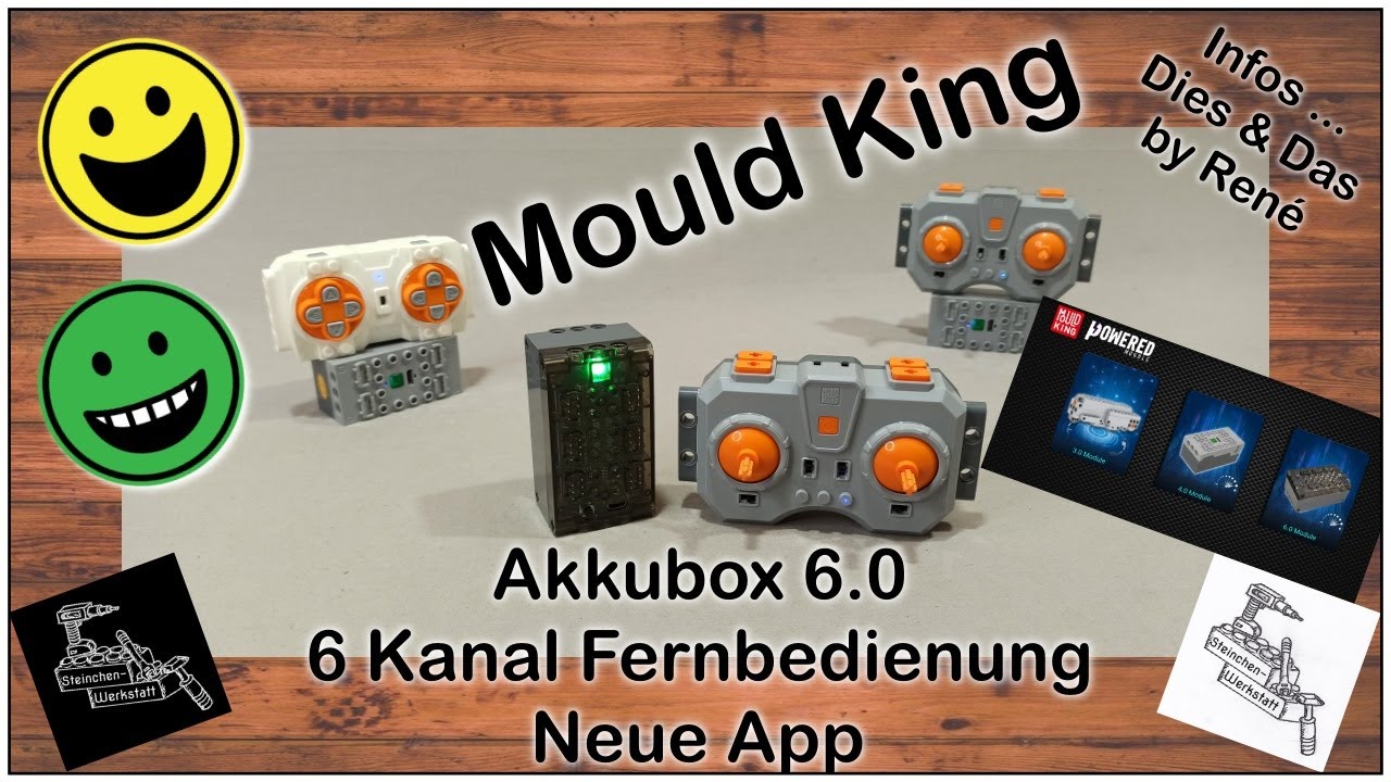 Brandneue Mould King App & Akkubox 6.0 & Fernbedienung