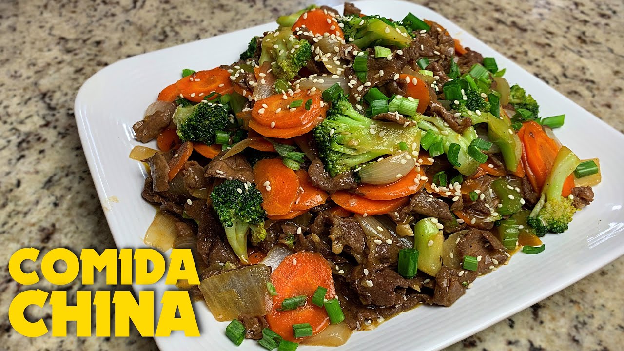 Como Hacer COMIDA CHINA (carne con brocoli)
