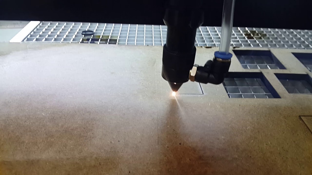 LazerFix 100W ile 10mm MDF kesimi