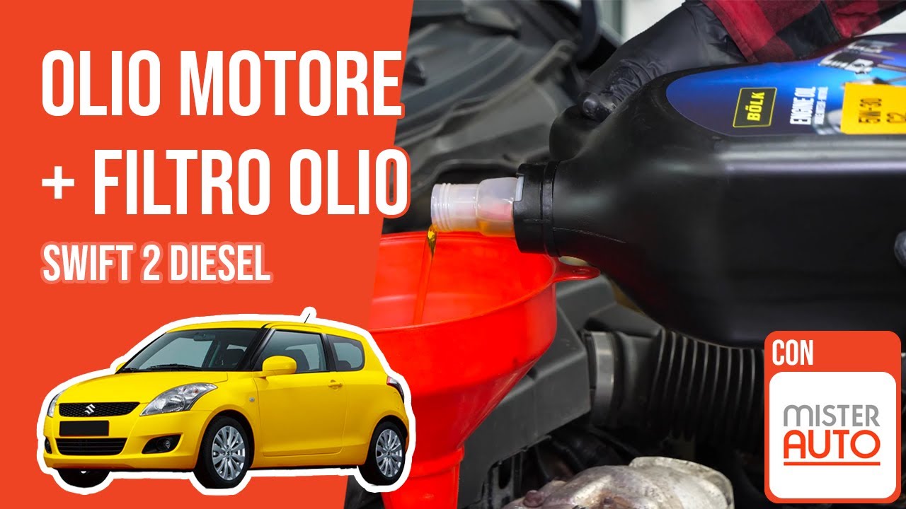 Cambio olio motore e filtro dell'olio Swift 2 1.3 DDiS 🛢