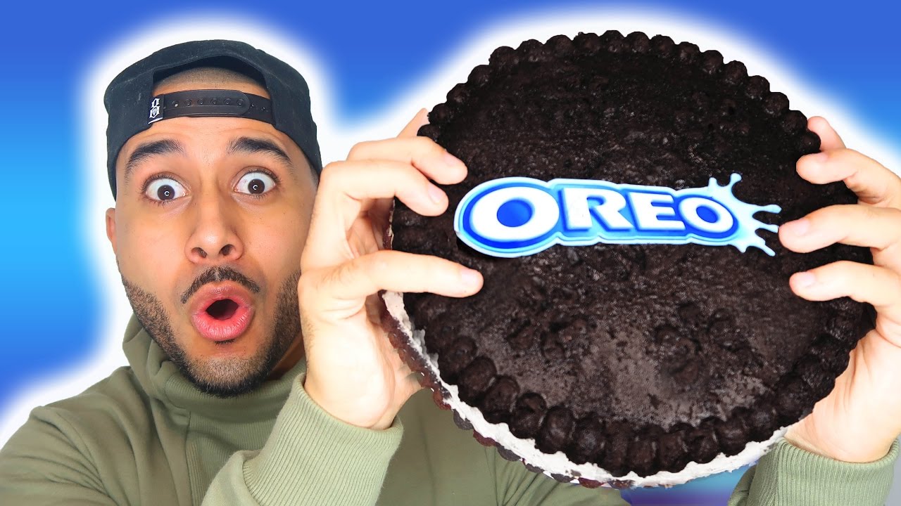 DIY GIANT OREO COOKIE TASTE TEST!!