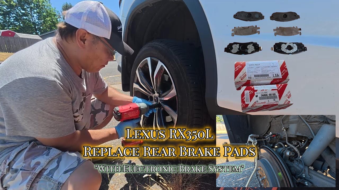 Lexus RX350L Rear Brake Pads #asmr #vlog #cars