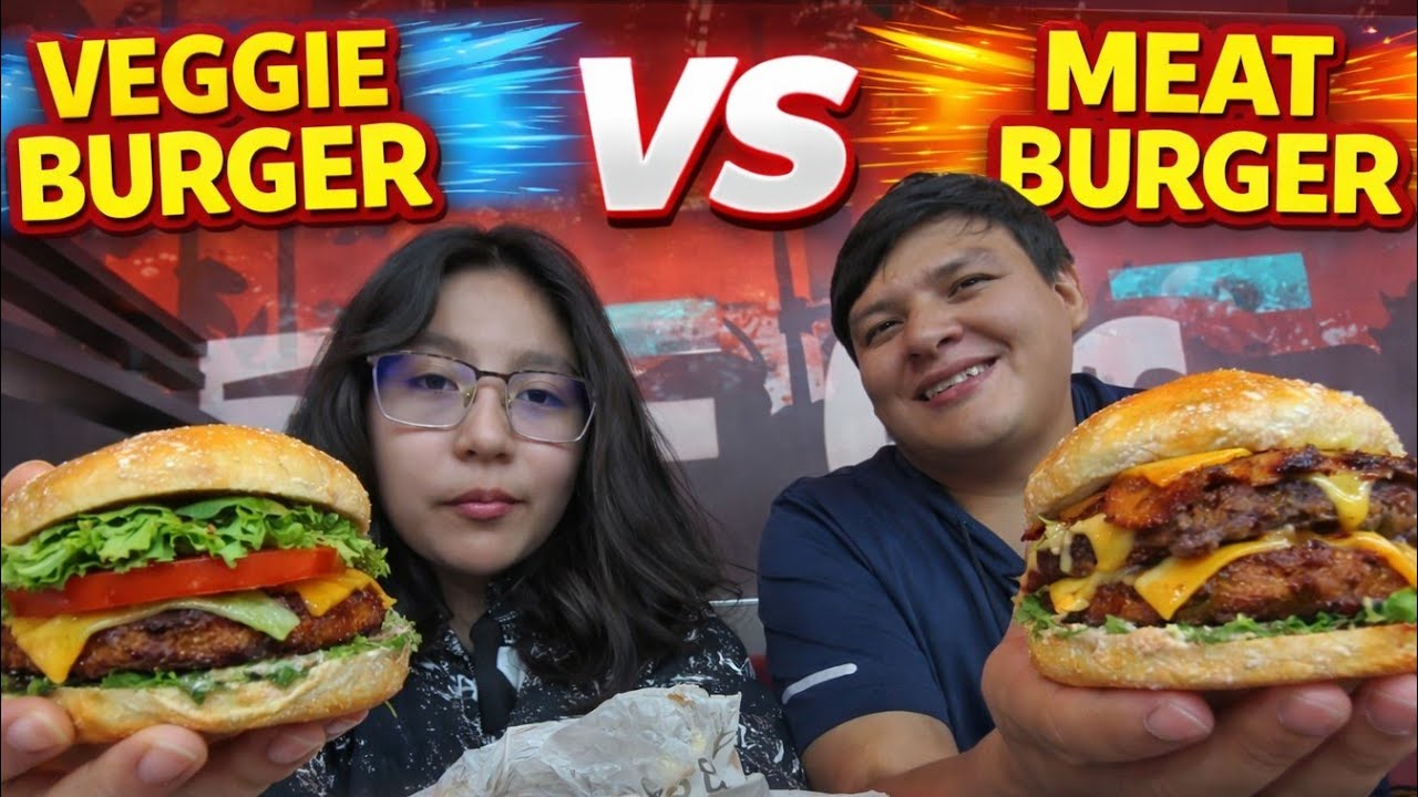 Hamburguesa Vegetariana vs Carne en Carl's Jr? 😳 ¿Cuál sabe mejor?