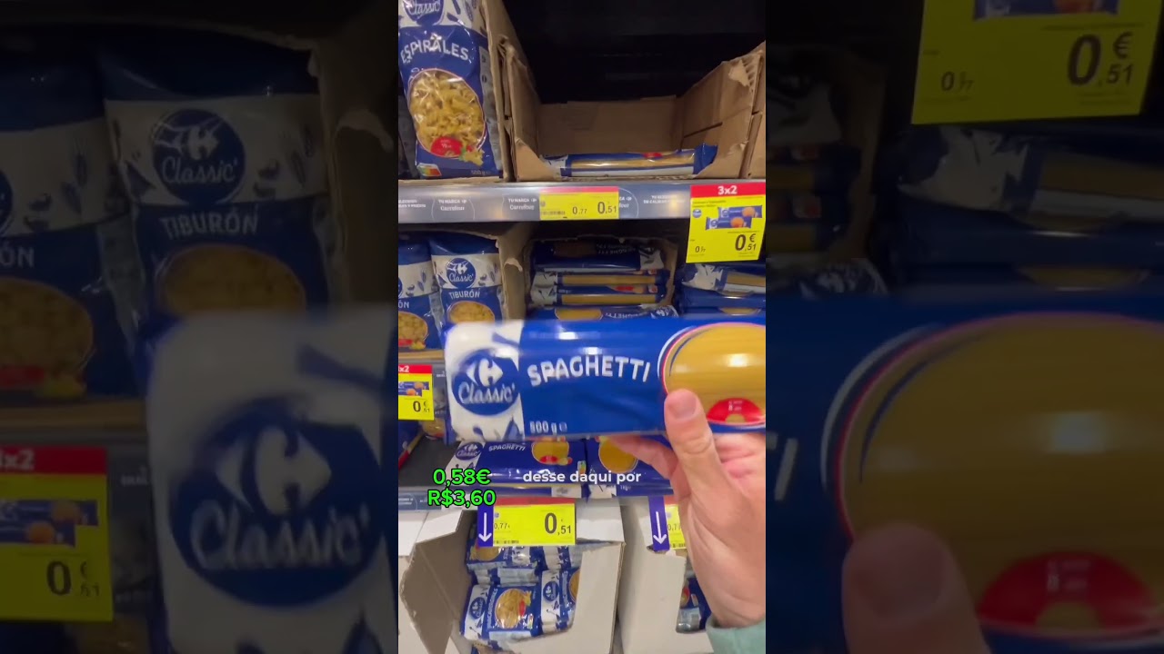 Pre&ccedil;o do Mercado na Espanha | O que d&aacute; para comprar com 5 euros? #espanha #mercado #pre&ccedil;o
