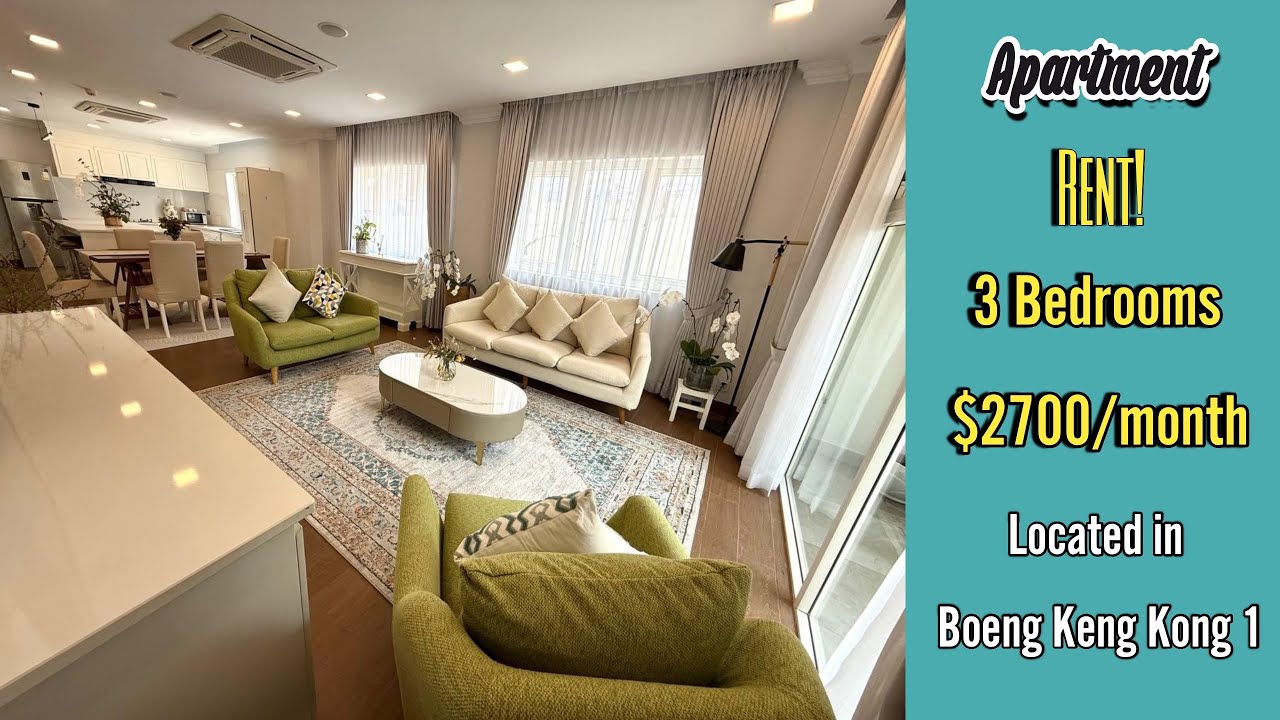 RENT| 3 Bedrooms in Boeng Keng Kong 1 Phnom Penh $2700/month