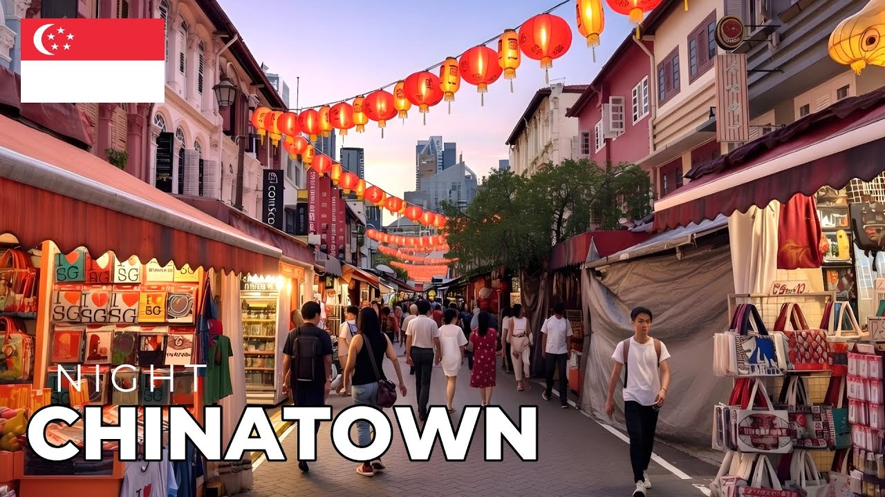 Singapore Night Walk 🇸🇬 | Chinatown, Boat Quay & Waterfront Promenade