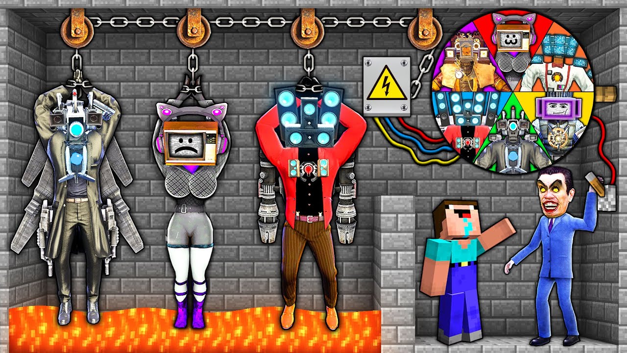 CHOOSE which TITAN to SAVE from SKIBIDI TOILET vs TV WOMAN and SPEAKER MAN in MINECRAFT animation